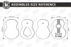 Guitar Pick Holder Laser Cut | Storage Box | Pick Box Laser Product Image 2