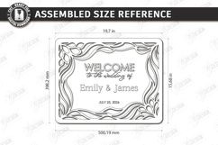 Wedding Welcome Sign Laser Cut Bundle | Floral Wedding Decor Product Image 6