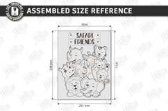 Cute Safari Animals Puzzle for Kids Laser Cut | Montessori Product Image 2