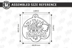 Funny Keychain Laser Cut - Snarky Bag Tag SVG Laser files Product Image 17