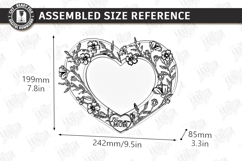 Mother's Day Photo Frame Laser Cut | Floral Picture Frames Product Image 2