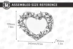 Mother's Day Photo Frame Laser Cut | Floral Picture Frames Product Image 2