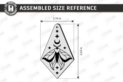 Mystic Wooden Bookmark Laser Cut | Boho Celestial Witchy SVG Product Image 3