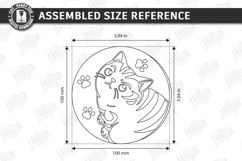 Cat Coaster Laser Cut | Funny Kitty | Drink Coasters | CNC Product Image 2