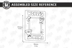 Mother's Day Personalized Photo Frames Laser Cut Bundle SVG Product Image 22