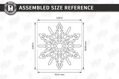 3D Layered Wooden Snowflake Laser Cut | Christmas Ornament Product Image 2