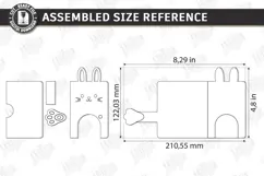 Animal Leather Key Holder Laser Cut | Bunny Card Holder SVG Product Image 2