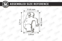Frog Tea Bag Holder Laser Cut | Tea Bag Clips | Kitchen SVG Product Image 2