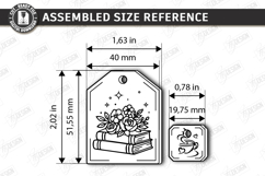 Tea Bag Bookmark Laser Cut | Reading Accessories | Glowforge Product Image 2