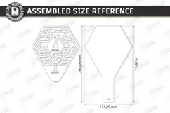 3D Wooden Handheld Maze Game Laser Cut | Kids Maze Toy laser Product Image 2