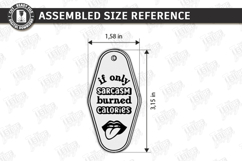 Retro Sarcastic Motel Keychain Laser Cut | Laser Engraving Product Image 3