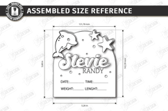 Baby Monthly Milestone Laser cut - Newborn Announcement Sign Product Image 4