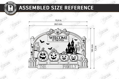 Halloween Family Plaque Laser Cut | Halloween Pumpkins SVG Product Image 2