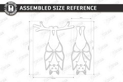 Hanging Bat Decor Laser Cut | Halloween Bat Ornament | CNC Product Image 3