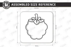 Coloring Game Laser Cut | Kids Laser | 3D Fruits | Grape SVG Product Image 2