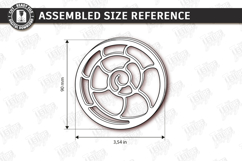 Plant Propagation Lid Laser Cut | Wooden Floral Pattern SVG Product Image 2