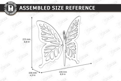 3D Butterfly Laser Cut | Hanging Ornament | Home Decor | CNC Product Image 2