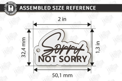 Sarcastic Keychain Laser Cut | Snarky Keyring | Funny SVG Product Image 2