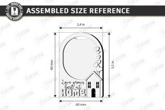 Mother's Day Mini Photo Frame Laser Cut | Floral Magnet SVG Product Image 2