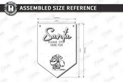 Personalized Santa Please Stop Here Banner Laser Cut | CNC Product Image 2