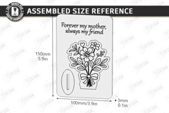 Mother's Day Wooden Card Laser Cut | Layered Card SVG | CNC Product Image 4