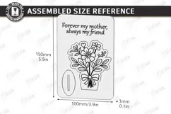 Mother's Day Wooden Card Laser Cut | Layered Card SVG | CNC Product Image 4