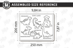 Wooden Kids Puzzle Laser Cut | Kids Laser | Dinosaurs SVG Product Image 2