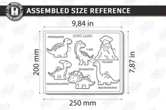 Wooden Kids Puzzle Laser Cut | Kids Laser | Dinosaurs SVG Product Image 2