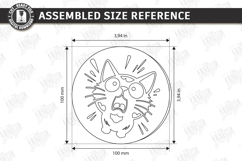 Cat Coaster Laser Cut Bundle | Funny Kitten Drink Coasters Product Image 19