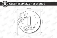 Baby Monthly Milestone Laser cut - Newborn Announcement Sign Product Image 13