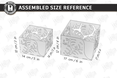 Acrylic Napkin Holder Laser Cut | Modern Napkin Stand SVG Product Image 2