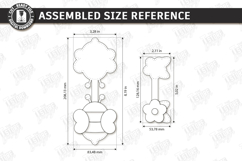 Leather Bag Charm Laser Cut | Bee and Flower Keychain | CNC Product Image 2