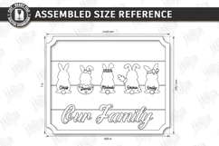 Family Easter Sign Laser Cut Kit | Welcome Sign | Home Decor Product Image 3