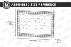 Felt Notes and Photo Organizer Laser Cut | House Wall Board Product Image 2
