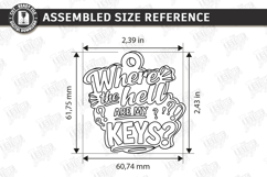 Snarky Bag Tag Laser Cut | Sassy Keychain Laser Files SVG Product Image 2