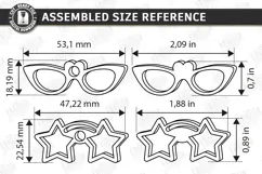 Funny Photo Magnet Laser Cut | Fridge Magnets | Glasses SVG Product Image 2