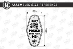 Retro Sarcastic Motel Keychain Laser Cut | Laser Engraving Product Image 2