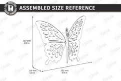 3D Butterfly Laser Cut | Hanging Ornament | Home Decor | CNC Product Image 2