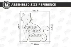 Pet Home Sign Laser Cut | Cat Wall Sign | Welcome Home Sign Product Image 2