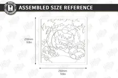 Kids Multilayer Photo Frame Laser Cut | 3D Kids Laser | CNC Product Image 2
