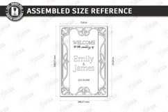 Wedding Welcome Sign Laser Cut | Floral Wedding Laser Decor Product Image 2