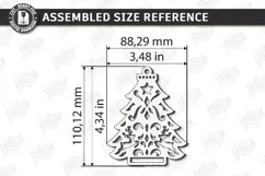 Christmas Hanger Decor Laser Cut | Boho Christmas Ornament Product Image 2