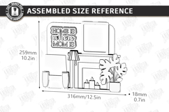 Mother's Day Miniature Roombox Laser Cut Bundle | 3D Layered Product Image 18