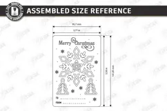 Christmas Dream Catcher Card with Ornament Laser Cut | CNC Product Image 2