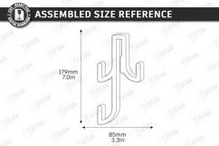 Shower Glass Hook SVG Acrylic Over Door Towel Holder Laser Product Image 3