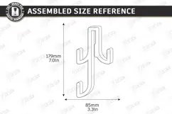 Shower Glass Hook SVG Acrylic Over Door Towel Holder Laser Product Image 3
