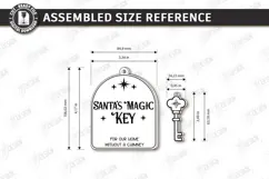 Santas Magic Key Laser Cut | 3D Layered Christmas Magic Key Product Image 2