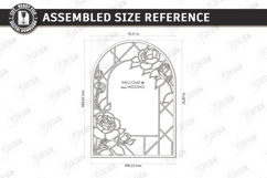 Stained Glass Wedding Welcome Sign Laser Cut Bundle | Floral Product Image 18