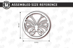 Plant Propagation Lid Laser Cut | Wooden Floral Pattern SVG Product Image 2