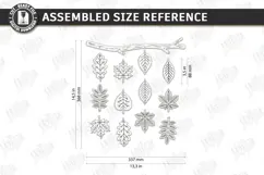 Fall Garland Laser Cut | Autumn Garland | Thanksgiving Day Product Image 2